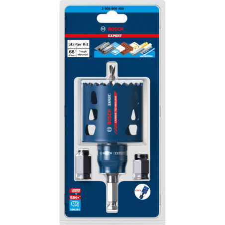 2608901911 BOSCH EXPERT Set carota 68x60 mm Tough Material cu adaptor Power Change Plus
