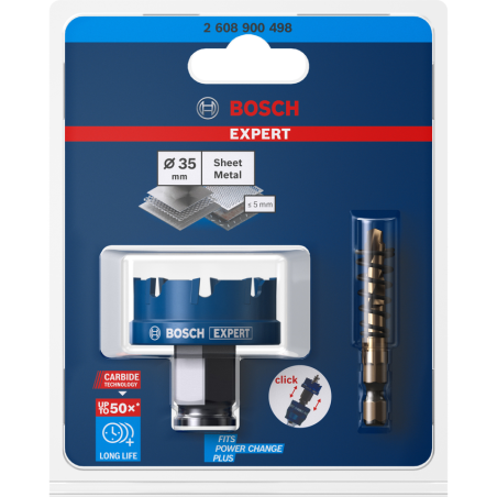 2608900498 BOSCH EXPERT Carota pentru metal Sheet Metal, 35 x 5 mm