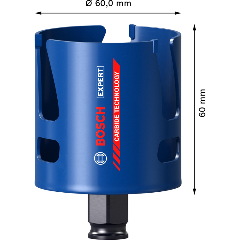BOSCH EXPERT Carota Construction Material 60 x 60 mm