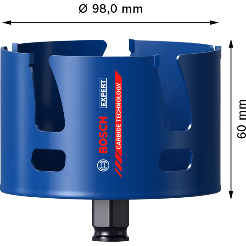 2608900480 BOSCH EXPERT Carota Construction Material 102 x 60 mm