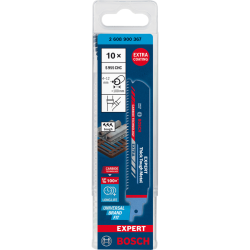 2608900367 BOSCH EXPERT Set 10 panze ferastrau sabie, metal gros, 100 mm