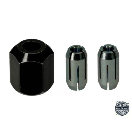 2608000827 BOSCH Set 2 bucse de prindere cu piulita, 3 mm, 6 mm, M10