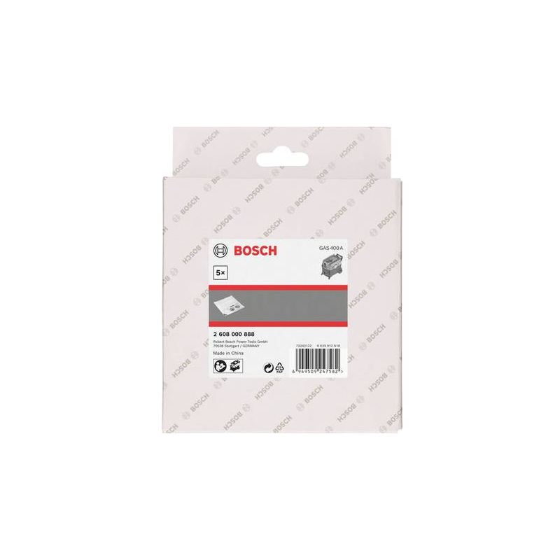 2608000888 BOSCH 5 Saci plastic compatibili cu aspirtatorul GAS 400 A