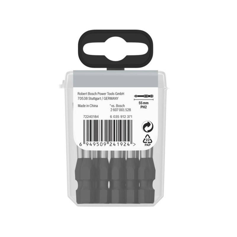2608522523 BOSCH PRO Set 15 biti de insurubare Phillips Impact, PH2, 55 mm