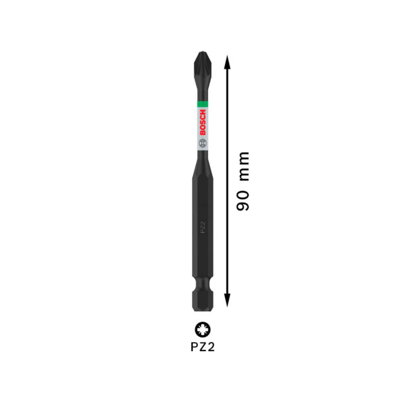 2608522547 BOSCH PRO Bit de insurubare Pozidriv Impact, PZ2, 90 mm