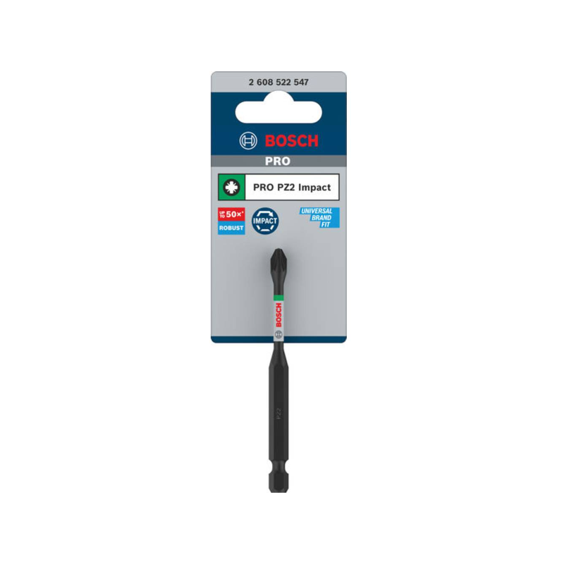 2608522547 BOSCH PRO Bit de insurubare Pozidriv Impact, PZ2, 90 mm