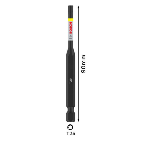 2608522536 BOSCH PRO Bit de insurubare Torx Impact, T25, 90 mm