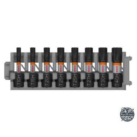 2608521U56 BOSCH PRO Set 8 biti de insurubare Torx Security, T10H, T15H, T20H, T25H(x2), T27H, T30H, T40H, 25 mm