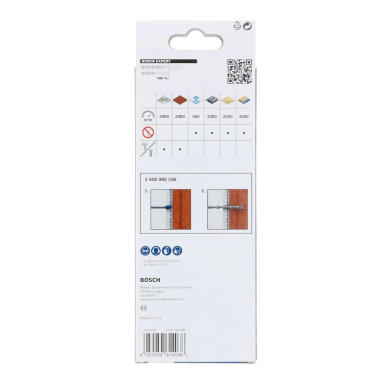 061599761D BOSCH Set burghie 1xHEX-9 Multi Construction,3xHEX-9 Hard Ceramic, 2xCYL-3, 6 mm