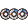 061599764Y BOSCH Set 3 discuri evantai Standard for Metal 125x22.2 mm, granulatie 40, 60, 80