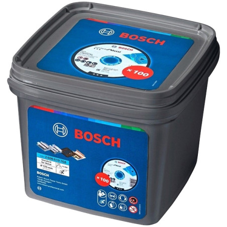 061599765G BOSCH Set 100 discuri taiere metal Standard for Metal, 125x22.2x1 mm