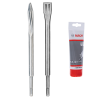 061599765K BOSCH Set dalta ascutita + lata SDS-Plus 250 mm si tub vaselina 100g