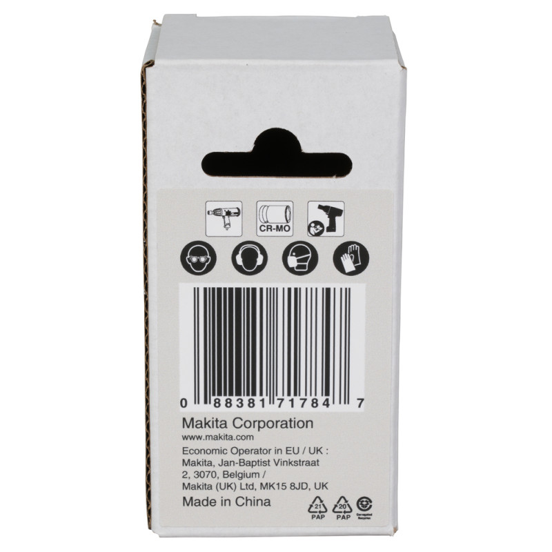 MAKITA Cheie tubulara hex 19 mm,patrat 3/4", lungime 51 mm, de impact