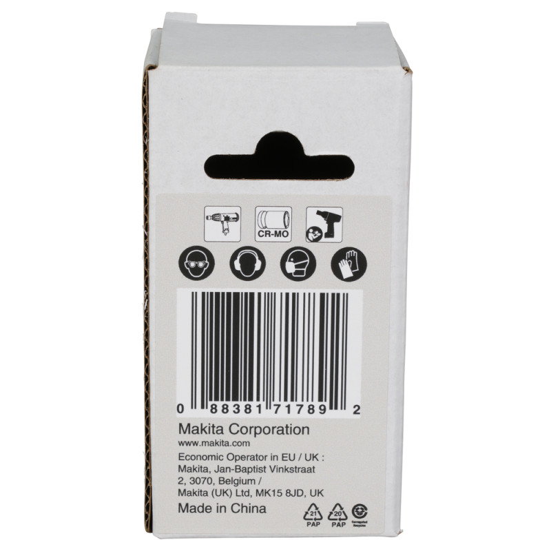 MAKITA Cheie tubulara hex 27 mm, patrat 3/4", lungime 51 mm, de impact