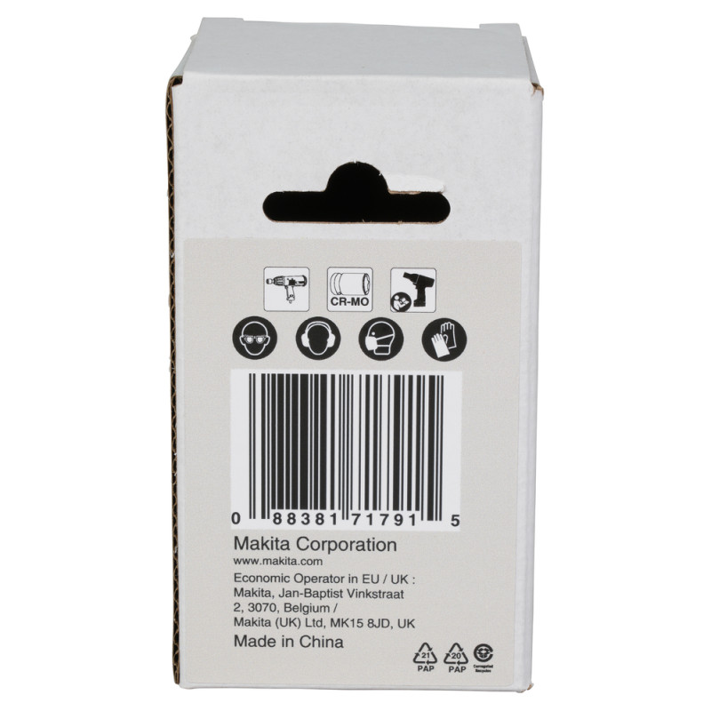 MAKITA Cheie tubulara hex 32 mm, patrat 3/4", lungime 57 mm, de impact