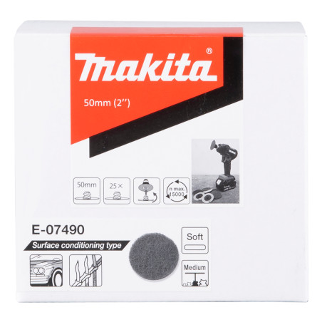 MAKITA Set 25 discuri, fin-mediu, rotunde, diametru 50 mm