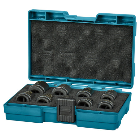 MAKITA Set 9 chei tubulare hexagonale de impact 8-21 mm, prindere 1/2