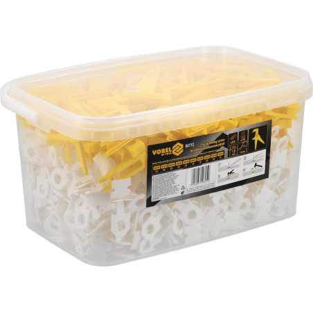 VOREL Sistem pentru nivelarea placilor de 1mm 700 cleme+200 pene+cleste