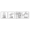 VOREL Sistem pentru nivelarea placilor de 2mm 300 cleme + 100 pene