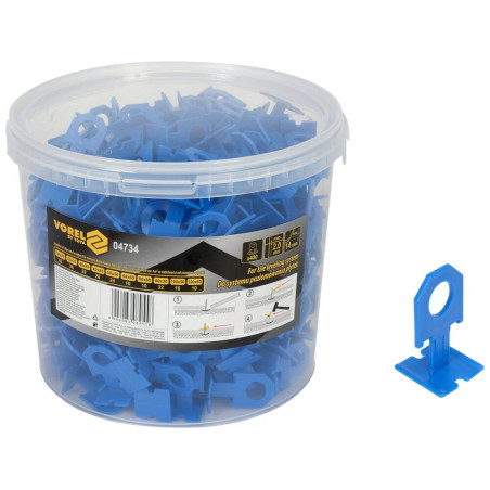VOREL Clips sistem nivelare placi de 2mm, 400 bucati