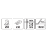 VOREL Sistem pentru nivelarea placilor de 3mm 50 cleme + 50 pene