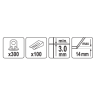 VOREL Sistem pentru nivelarea placilor de 3mm 300 cleme + 100 pene