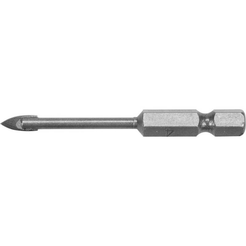 STHOR Burghiu sticla si ceramica,prindere hexagonala 1/4, diametru 4mm