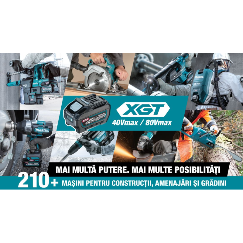 UV001GZ MAKITA Scarificator compatibil cu Li-Ion XGT 40Vmax,380mm, 50L