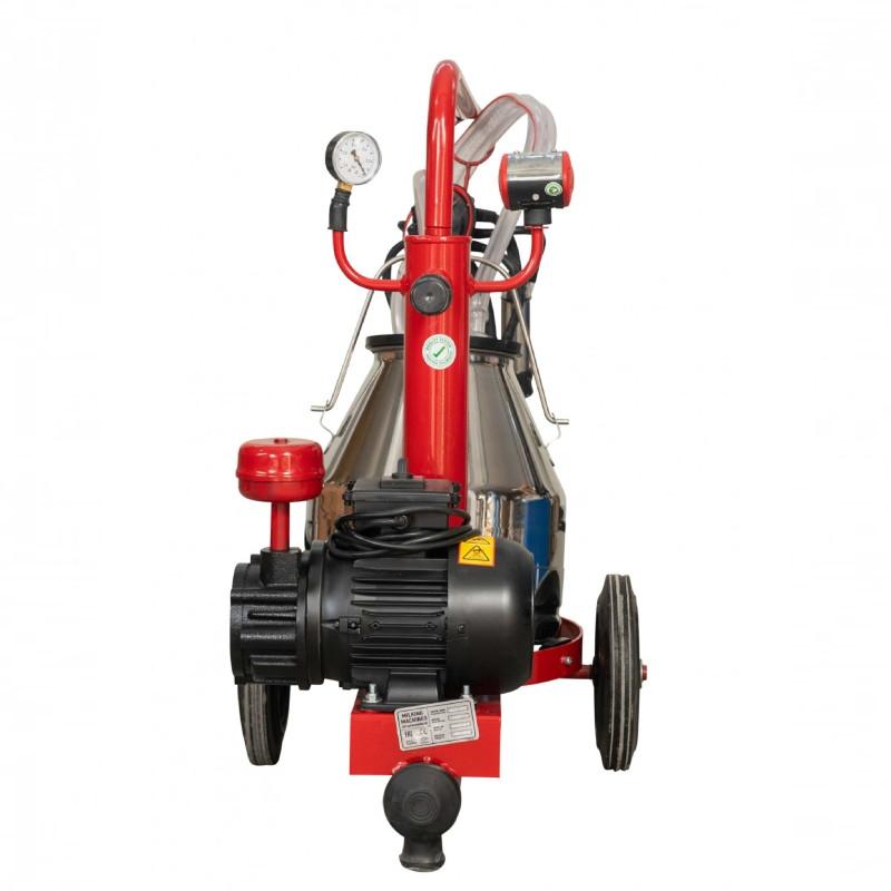 EMT Aparat EMTRED de muls vaci 1 post cu bidon din inox 25 litri