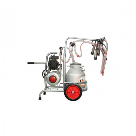 EMT Aparat muls vaci 1 post cu bidon aluminiu 25L,pompa vacuum ulei
