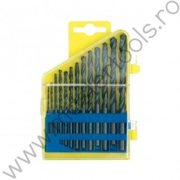 22180 VOREL Set 13 burghie HSS, diametru 2-8 mm, pentru metal
