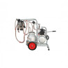 EMT Aparat de muls vaci EMT, un bidon aluminiu 20 litri,2 posturi, pompa vacuum ulei