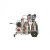 EMT Aparat muls vaci, 2 bidoane inox 40L, 2 posturi, pompa vacuum ulei