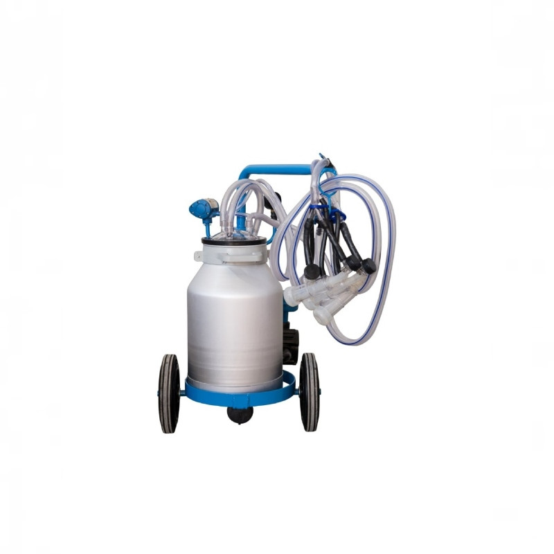 EMT Aparat muls oi, capre EMT BLUE, un bidon aluminiu 25L, 2 posturi