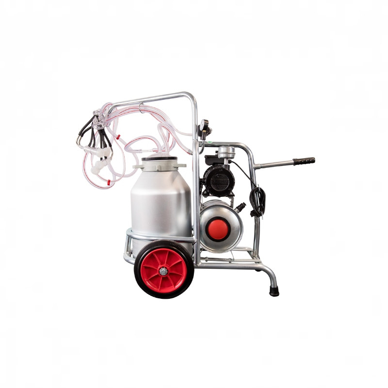 EMT Aparat  muls oi, capre, bidon al 30L, 2 posturi, pompa vacuum ulei