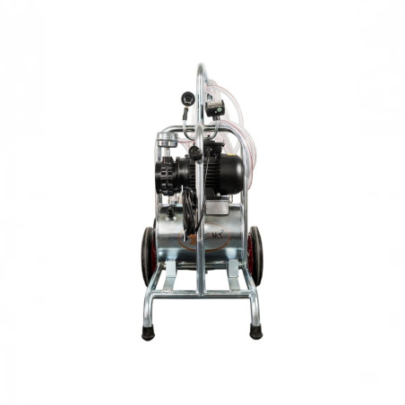 EMT Aparat muls oi, capre, bidon inox 20L 2 posturi, pompa vacuum ulei