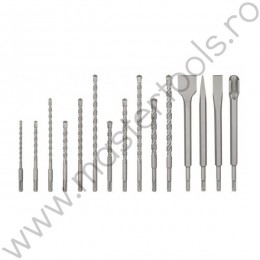 3587 VOREL Set dalti si burghie prindere sds plus, 15 piese