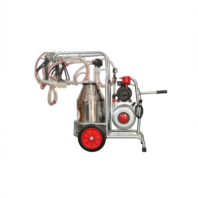 EMT Aparat de muls capre si oi, un bidon inox 25L, 4 posturi