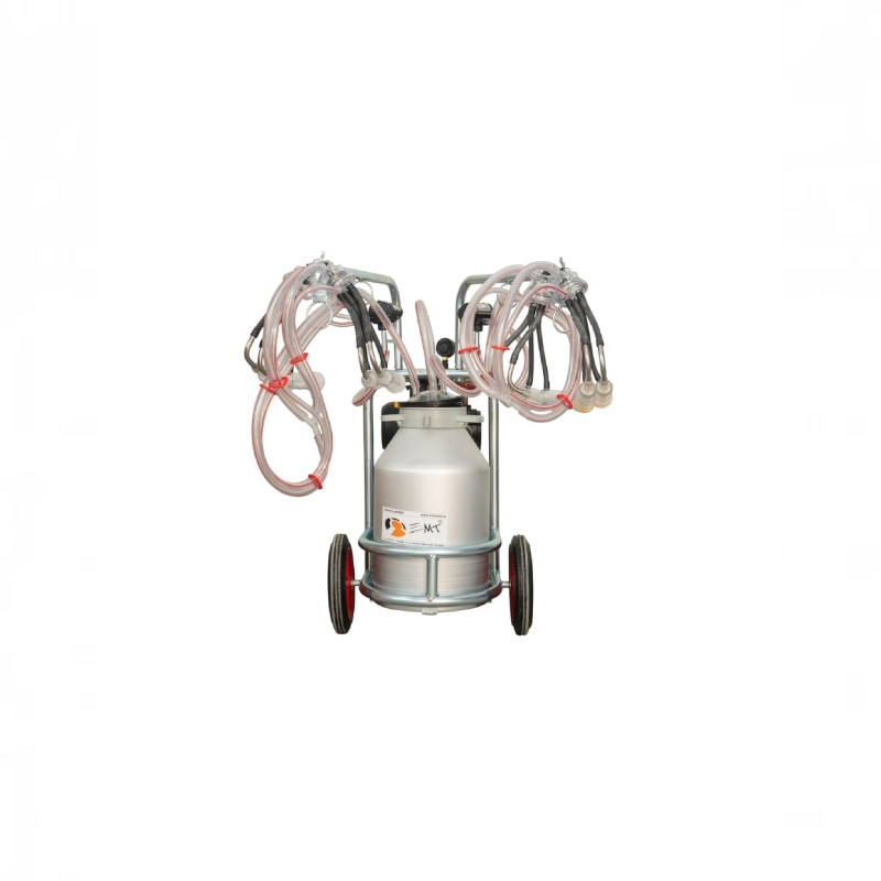 EMT Aparat muls capre, oi, bidon al 20L, 4 posturi, pompa vacuum ulei