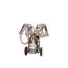 EMT Aparat muls capre, oi, bidon inox 30L, 4posturi, pompa vacuum ulei