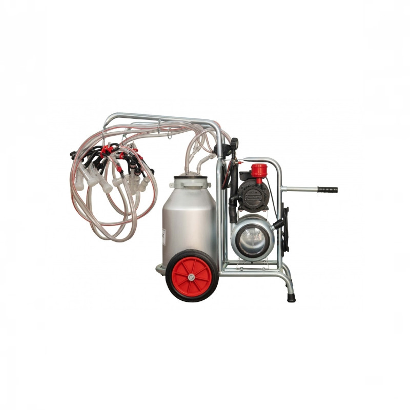 EMT Aparat muls ovine Melasty, 4posturi,1bidon al 25L-cadru galvanizat
