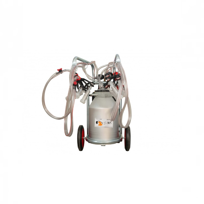 EMT Aparat muls ovine Melasty, 4posturi,1bidon al 40L-cadru galvanizat