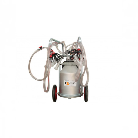 EMT Aparat muls ovine Melasty, 4posturi,1bidon al 40L-cadru galvanizat