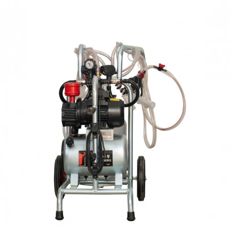 EMT Aparat muls ovine Melasty, 4posturi,1bidon al 40L-cadru galvanizat