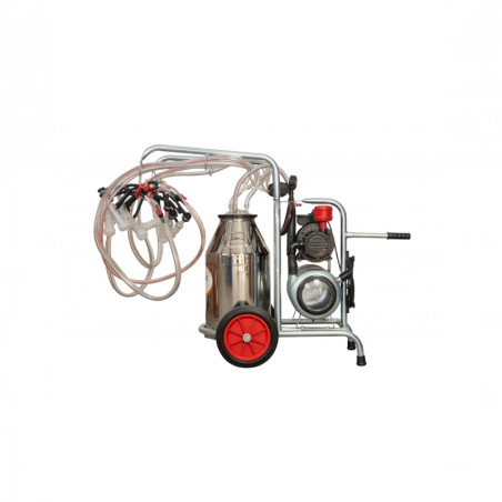 EMT Aparat muls ovine Melasty, 4post,1bidon inox 20L-cadru galvanizat