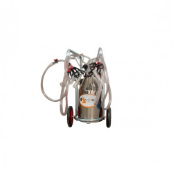 EMT Aparat muls ovine Melasty, 4post,1bidon inox 40L-cadru galvanizat