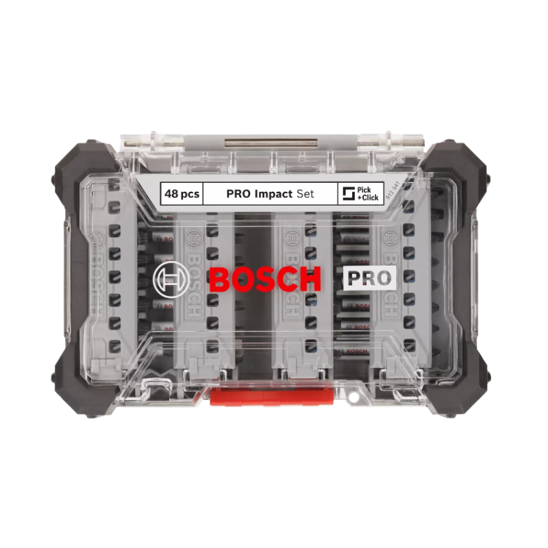 2608521U88 BOSCH Set de 48 biti si accesorii pentru insurubare PRO Impact hex. 1/4"