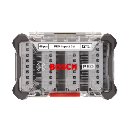 2608521U88 BOSCH Set de 48 biti si accesorii pentru insurubare PRO Impact hex. 1/4"