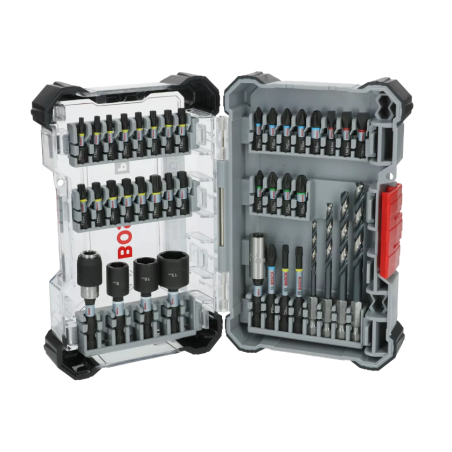 2608521U86 BOSCH Set  40 de accesorii pentru insurubare si gaurire in metal PRO Impact, hex. 1/4"
