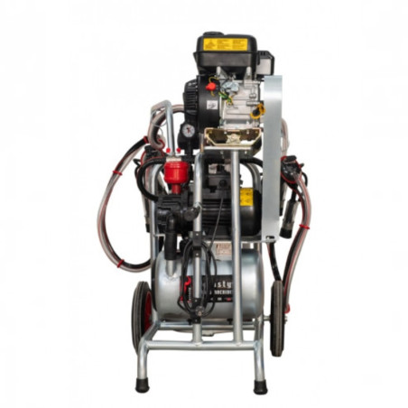 EMT Aparat muls vaci,motor termic,electric Melasty,2p,1bidon, al, 20L